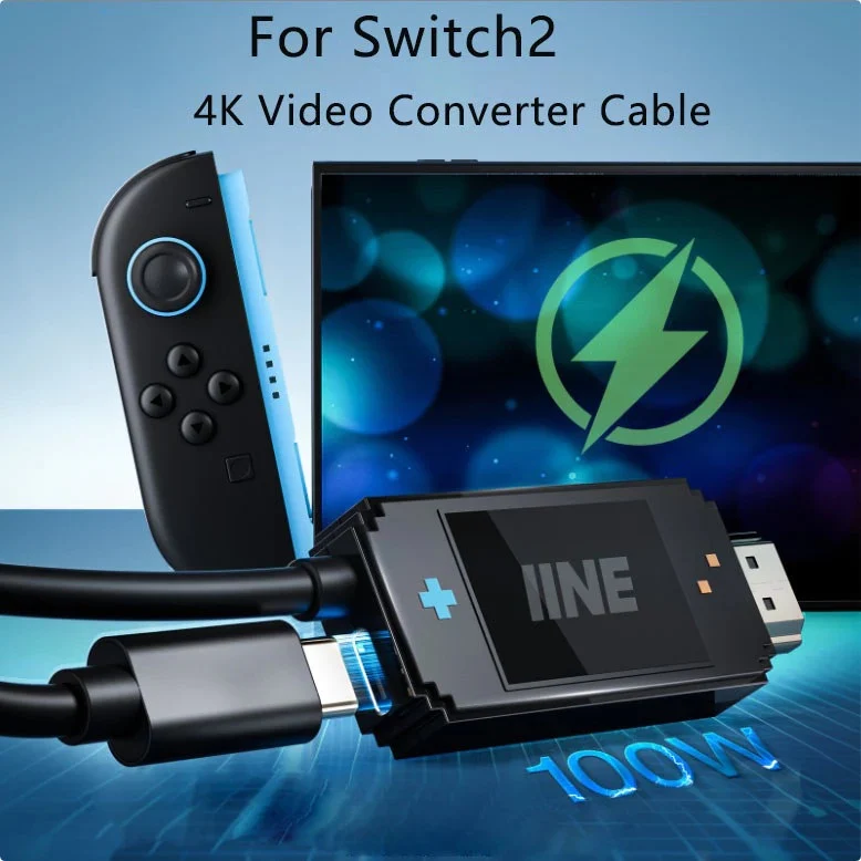 IINE 4K Segmented Cable Video Adapter for Nintendo Switch / Nintendo Switch 2 (L1218)