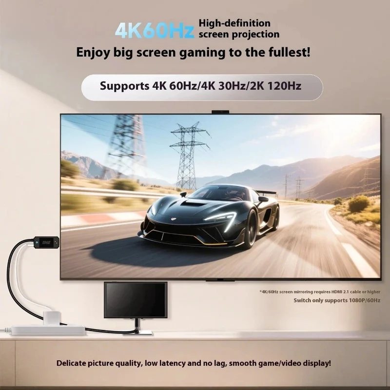 IINE 4K Segmented Cable Video Adapter for Nintendo Switch / Nintendo Switch 2 (L1218)