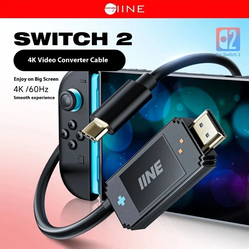 IINE 4K Classic Video Adapter for Nintendo Switch / Nintendo Switch 2 (L1217)