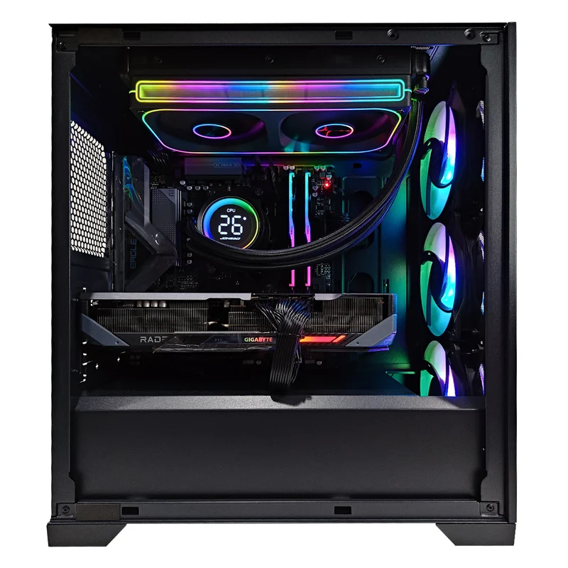 Sophos Elite 301 Black Desktop Gaming PC | AMD Ryzen 7 8700G | 32GB RAM | 1TB SSD | RX 9070 XT | Windows 11 Pro