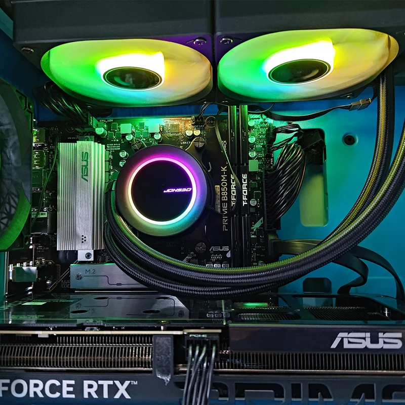 Aurora Macube Green Desktop Gaming PC | AMD Ryzen 5 9600X | 16 GB RAM | 1TB SSD | RTX 5060 TI | Windows 11 Pro