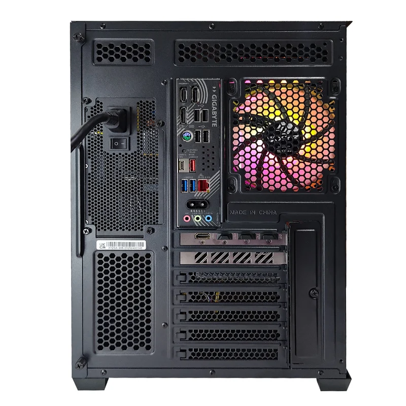 Optima Qubex Black Desktop Gaming PC | AMD Ryzen 7 7800X3D | 32 GB RAM | 1 TB SSD | RX 9070 XT | Windows 11 Pro
