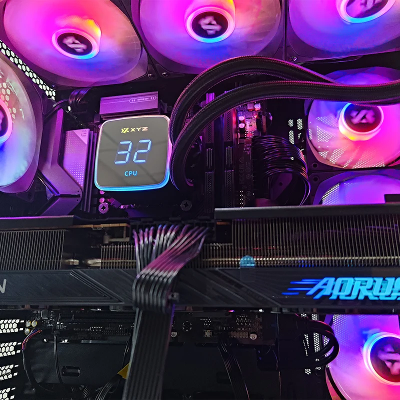 Optima Qubex Black Desktop Gaming PC | AMD Ryzen 7 7800X3D | 32 GB RAM | 1 TB SSD | RX 9070 XT | Windows 11 Pro