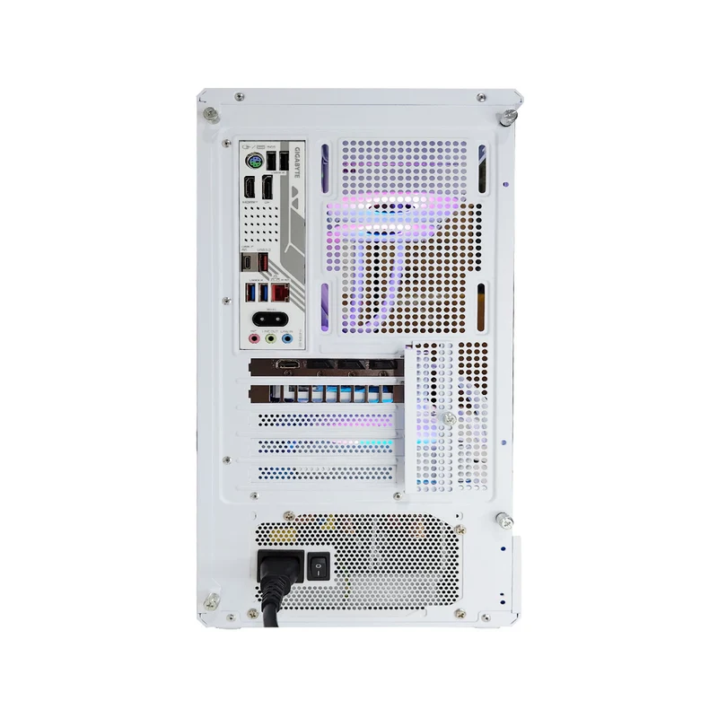 Aurora D200 White Desktop Gaming PC | AMD Ryzen 5 7400 | 16 GB RAM | 1 TB SSD | RTX 5060 Ti | Windows 11 Pro