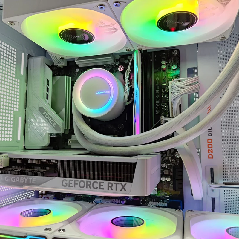 Aurora D200 White Desktop Gaming PC | AMD Ryzen 5 7400 | 16 GB RAM | 1 TB SSD | RTX 5060 Ti | Windows 11 Pro