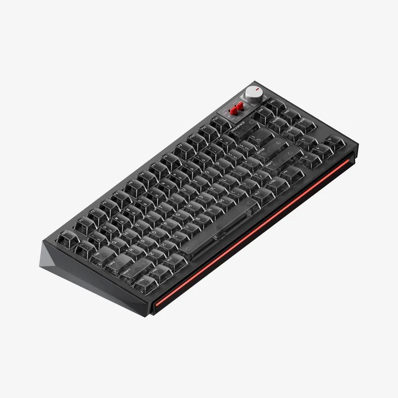 NuPhy WH80 83-Key Tri-Mode Magnetic Mechanical Gaming Keyboard (Nebula Dark) (Magnetic Jade Dragon Switch) + Cherry Keycaps (Dot Matrix/Black)-94