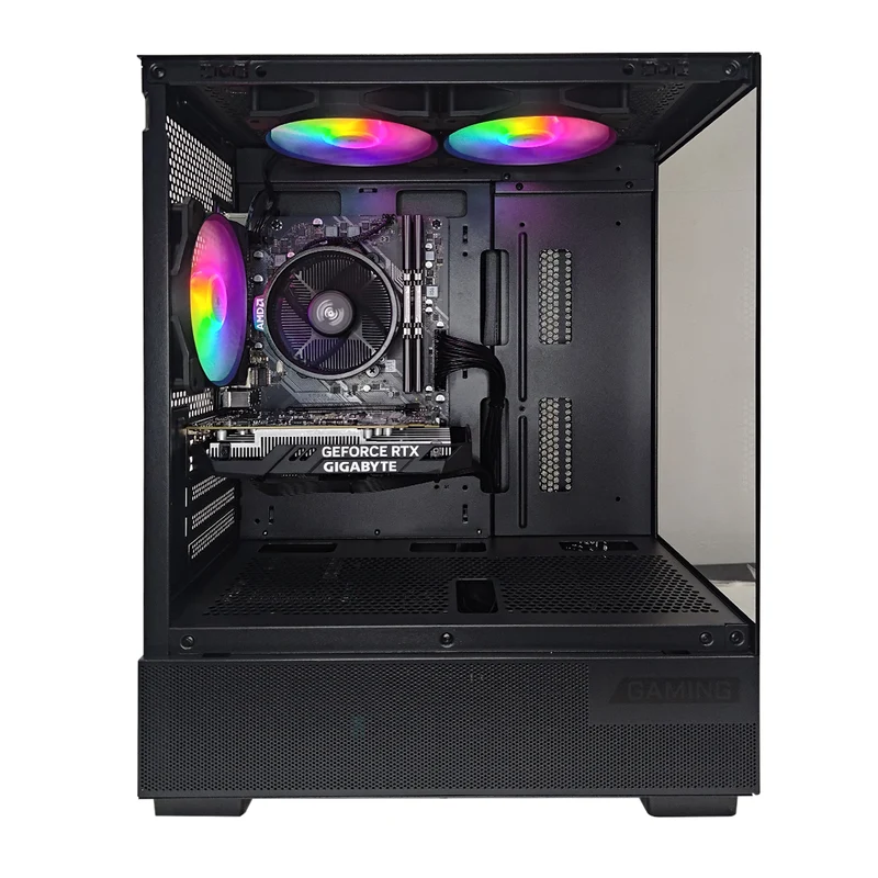 Alpha M110A Black Desktop Gaming PC | AMD Ryzen 5 5600 | 16GB RAM | 512GB SSD | RTX 3050 | Windows 11 Pro