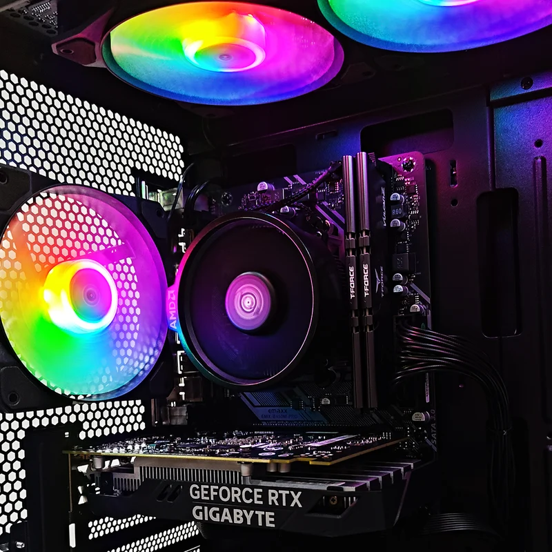 Alpha M110A Black Desktop Gaming PC | AMD Ryzen 5 5600 | 16GB RAM | 512GB SSD | RTX 3050 | Windows 11 Pro