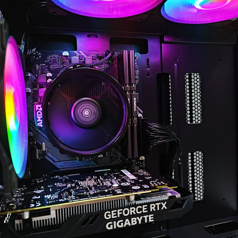 Alpha M110A Black Desktop Gaming PC | AMD Ryzen 5 5600 | 16GB RAM | 512GB SSD | RTX 3050 | Windows 11 Pro