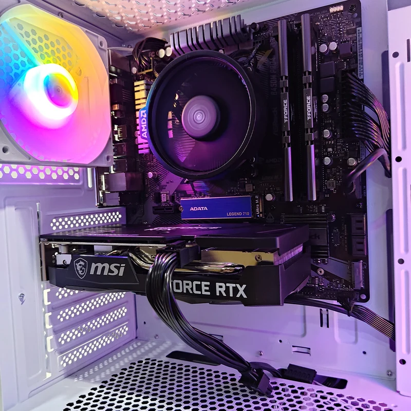 Alpha Hermes White Desktop Gaming PC | AMD Ryzen 5 5600 | 16GB RAM | 512GB SSD | RTX 3050 | Windows 11 Pro