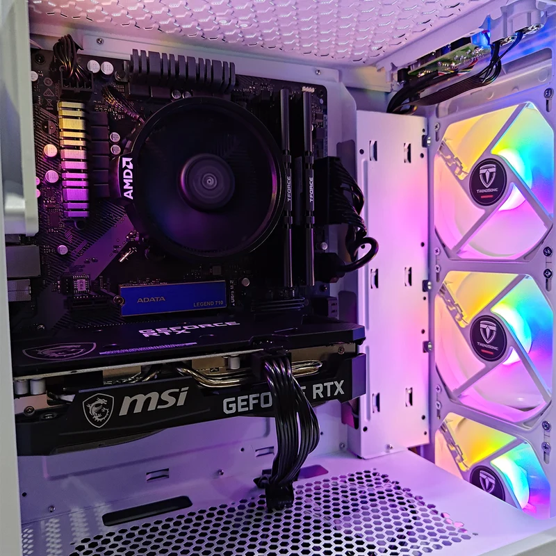 Alpha Hermes White Desktop Gaming PC | AMD Ryzen 5 5600 | 16GB RAM | 512GB SSD | RTX 3050 | Windows 11 Pro