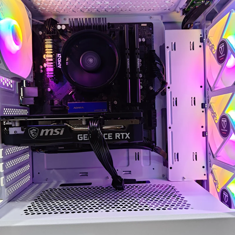 Alpha Hermes White Desktop Gaming PC | AMD Ryzen 5 5600 | 16GB RAM | 512GB SSD | RTX 3050 | Windows 11 Pro