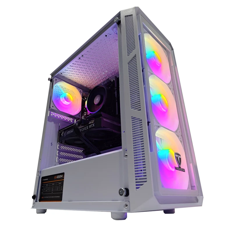 Alpha Hermes White Desktop Gaming PC | AMD Ryzen 5 5600 | 16GB RAM | 512GB SSD | RTX 3050 | Windows 11 Pro