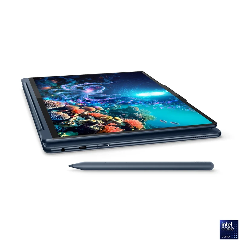 Lenovo Yoga 9 2-in-1 14ILL10 83LC0056PH Copilot+ PC Laptop (Cosmic Blue) | 14" 4K WQUXGA (3840x2400) OLED| Core Ultra 7 258V| 32GB RAM| 1TB SSD| Intel Arc Graphics 140V| Win11 Home| MS OH 2024+ MS 365 Basic+ Pen+ Mouse+ Sleeve+ A4Tech Sleek Numeric Keypad