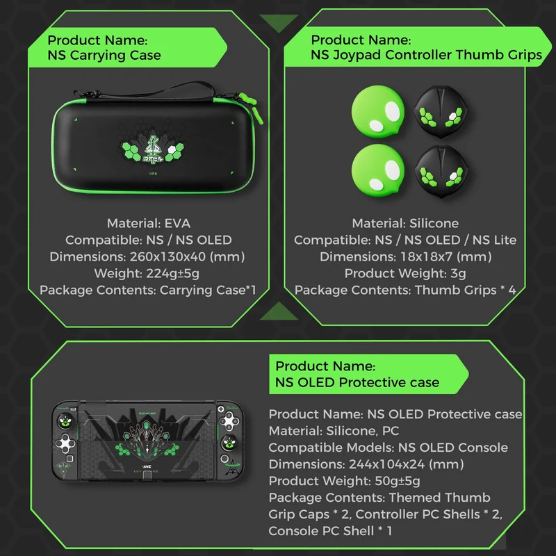 IINE Jormungandr Joystick Caps for Nintendo Switch OLED (L1242)