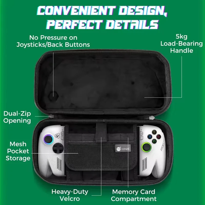 IINE Carrying Case for ROG Xbox Ally (Black) L1253