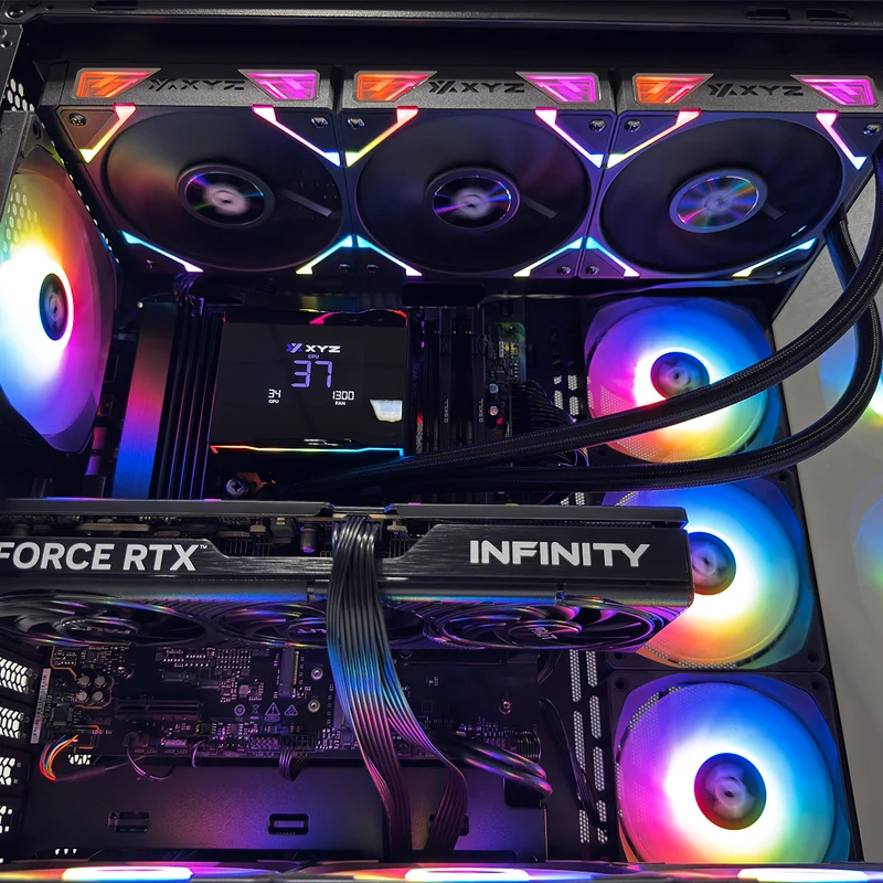 Sophos Tesseract X Black Desktop Gaming PC | AMD Ryzen 7 9700X | 16GB RAM | 1TB SSD | RTX 5070 | Windows 11 Pro