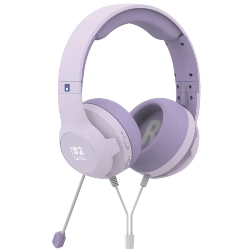 Hori Gaming Headset for Nintendo Switch 2 (Cozy Purple, Cozy Green, Cozy Pink, Black) (NSX-111A, NSX-112A, NSX-113A, NSX-145A)