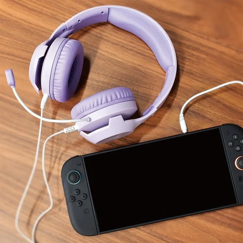 Hori Gaming Headset for Nintendo Switch 2 (Cozy Purple, Cozy Green, Cozy Pink, Black) (NSX-111A, NSX-112A, NSX-113A, NSX-145A)