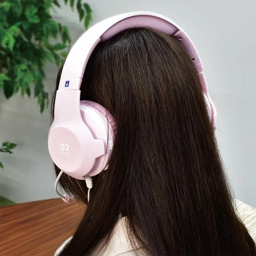 Hori Gaming Headset for Nintendo Switch 2 (Cozy Purple, Cozy Green, Cozy Pink, Black) (NSX-111A, NSX-112A, NSX-113A, NSX-145A)