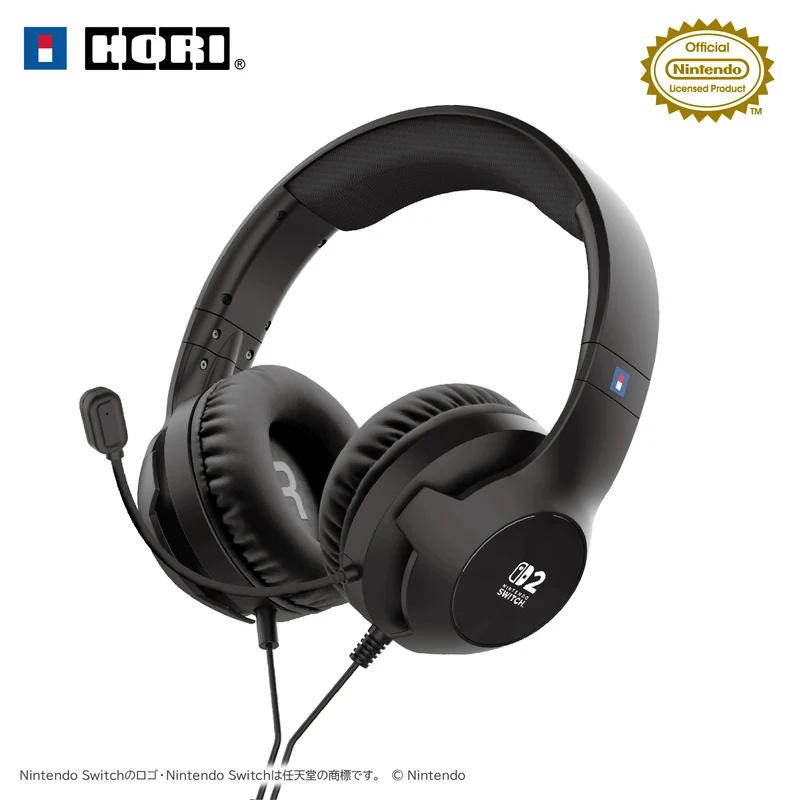 Hori Gaming Headset for Nintendo Switch 2 (Cozy Purple, Cozy Green, Cozy Pink, Black) (NSX-111A, NSX-112A, NSX-113A, NSX-145A)