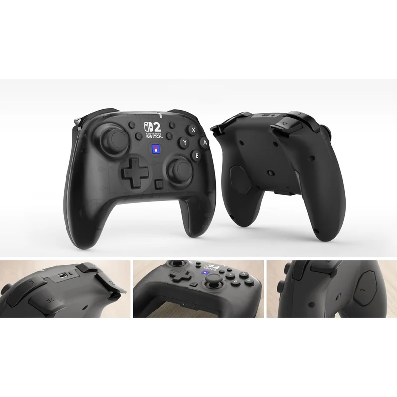 Hori Wireless Horipad Turbo Controller for Nintendo Switch 2 (Mist Black, Aqua Cyan, Frost White, Shine Yellow, Ruby Magenta) (NSX-126A, NSX-131A, NSX-132A, NSX-133A, NSX-134A)
