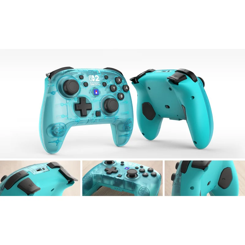 Hori Wireless Horipad Turbo Controller for Nintendo Switch 2 (Mist Black, Aqua Cyan, Frost White, Shine Yellow, Ruby Magenta) (NSX-126A, NSX-131A, NSX-132A, NSX-133A, NSX-134A)