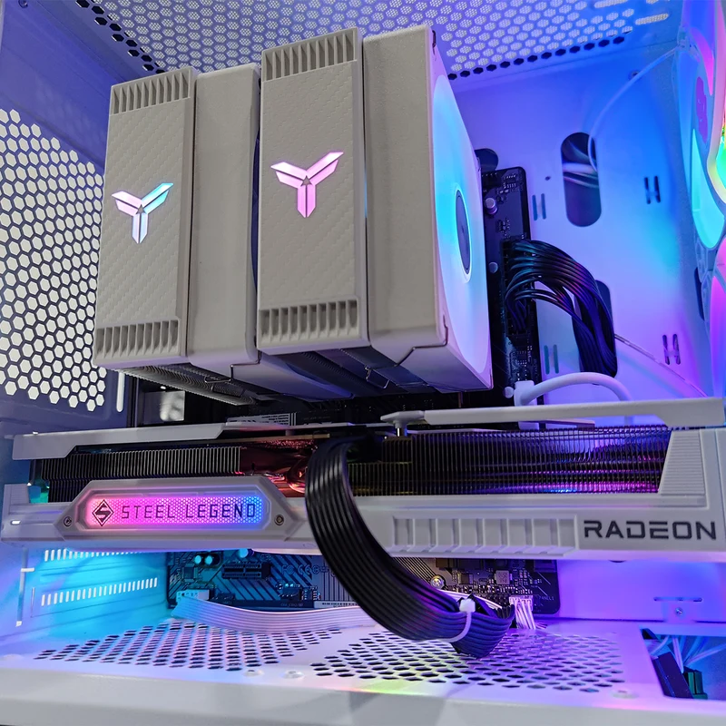 Sigma Ruby White Desktop Gaming PC | AMD Ryzen 5 8400F | 16GB RAM | 1TB SSD | RX 9060 XT | Windows 11 Pro