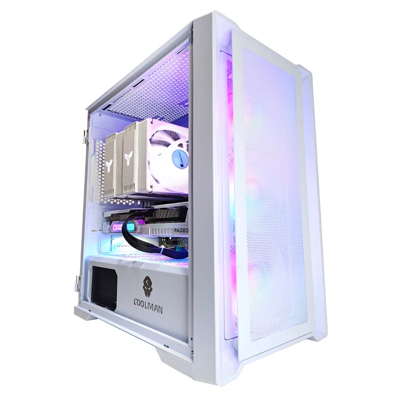 Sigma Ruby White Desktop Gaming PC | AMD Ryzen 5 8400F | 16GB RAM | 1TB SSD | RX 9060 XT | Windows 11 Pro