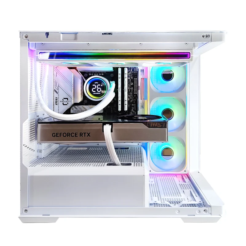 Optima D300 White Desktop Gaming PC | Intel i7 14700F | 32GB RAM | 1TB SSD | RTX 5070 Ti | Windows 11 Pro