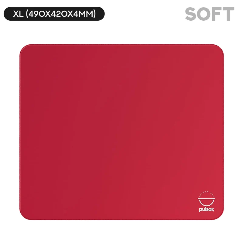Pulsar Saturn Pro Mousepad - Radiant Ruby (Firm Slow, Soft Slow) (XL, XLSQ)