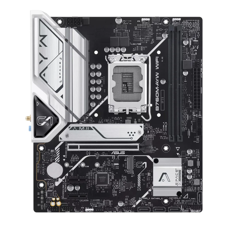 Asus B760M-AYW WiFi DDR5 Intel Motherboard