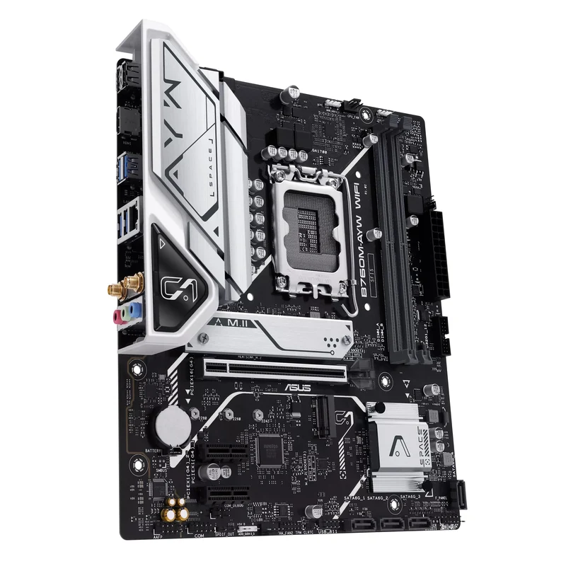 Asus B760M-AYW WiFi DDR5 Intel Motherboard