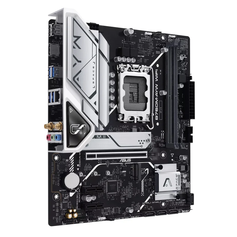Asus B760M-AYW WiFi DDR5 Intel Motherboard
