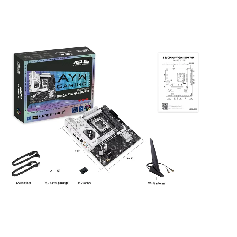Asus B860M AYW Gaming WiFi DDR5 Intel Motherboard