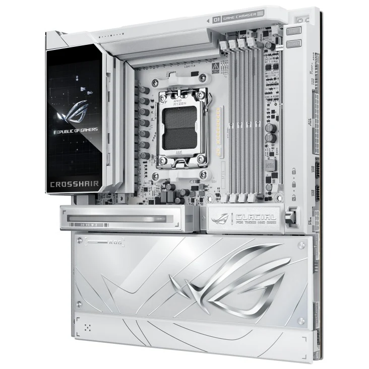 ASUS ROG Crosshair X870E Glacial DDR5 AMD Gaming Motherboard