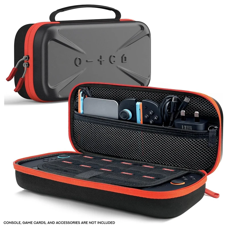Transnovo PET Hard Shell Carrying Case for Nintendo Switch 2 (Black) (NS2-CC05)