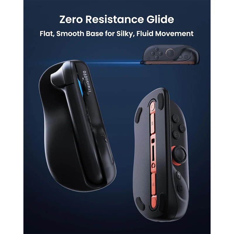 Transnovo Ergonomic Mouse Grip 2-Pack for Nintendo Switch 2 (Black) (NS2-GA06)