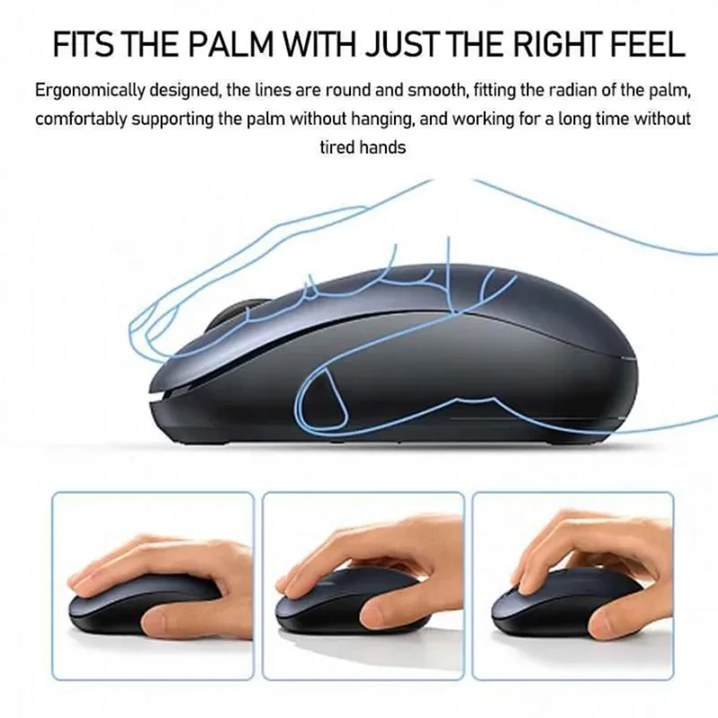 Ugreen Multi-Mode 1600DPI Wireless Mouse (Blue, Grey)