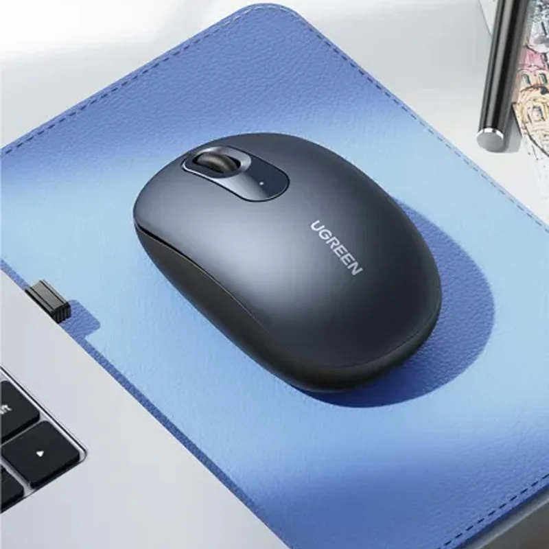 Ugreen Multi-Mode 1600DPI Wireless Mouse (Blue, Grey)