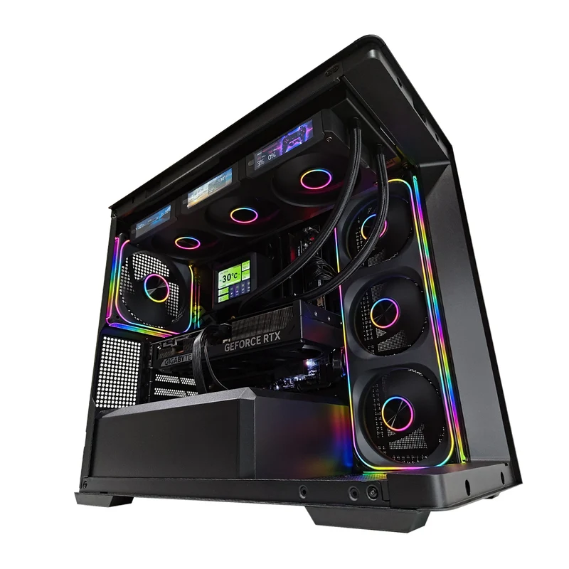 Optima D300 Black Desktop Gaming PC | AMD Ryzen 7 7800X3D | 32GB RAM | 1TB SSD | RTX 5070 | Windows 11 Pro