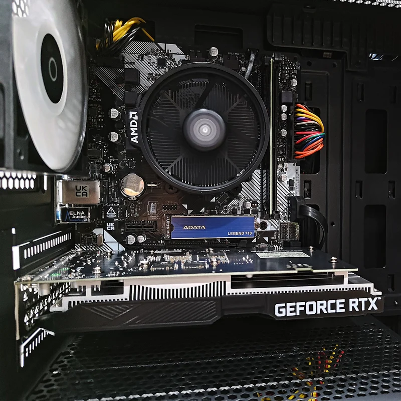 Alpha Neo M2 TG Black Desktop Gaming PC | AMD Ryzen 5 5600GT | 16GB RAM | 512GB SSD | RTX 3050 | Windows 11 Pro