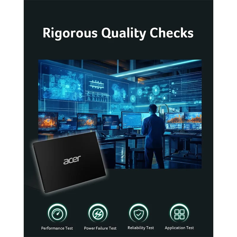 Acer RE100 2.5 SATA SSD III 6Gb/s 560MB/s Read (256GB, 512GB, 1TB) (BL.9BWWA.107, BL.9BWWA.108, BL.9BWWA.109)