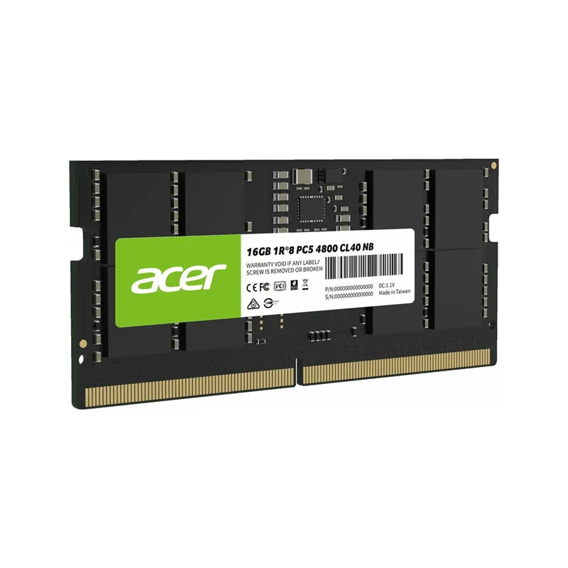 Acer SD200 16GB (1x16GB) 4800MHz CL40 DDR5 SODIMM (BL.9BWWA.412)