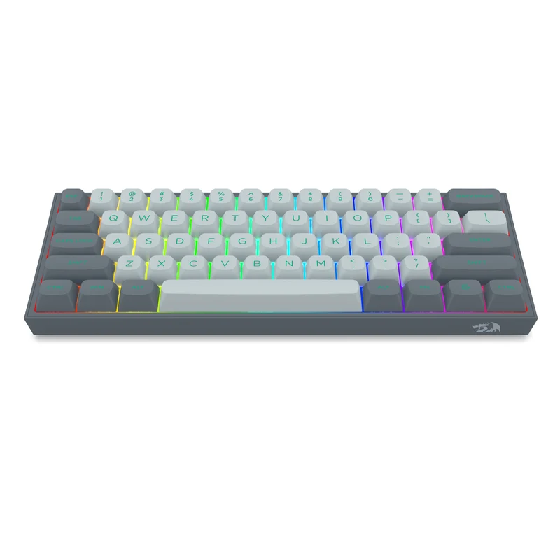 Redragon Fizz RGB Wired Mechanical Gaming Keyboard - Dust Proof Red Switch (Gradient Grey) (K617GG-RGB)