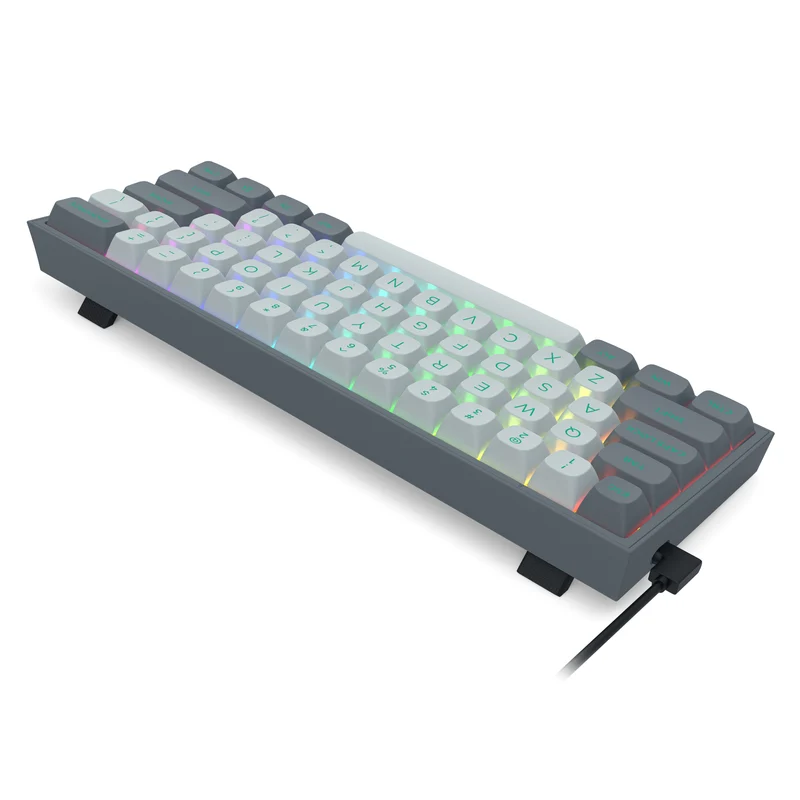 Redragon Fizz RGB Wired Mechanical Gaming Keyboard - Dust Proof Red Switch (Gradient Grey) (K617GG-RGB)