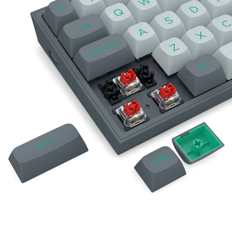 Redragon Fizz RGB Wired Mechanical Gaming Keyboard - Dust Proof Red Switch (Gradient Grey) (K617GG-RGB)