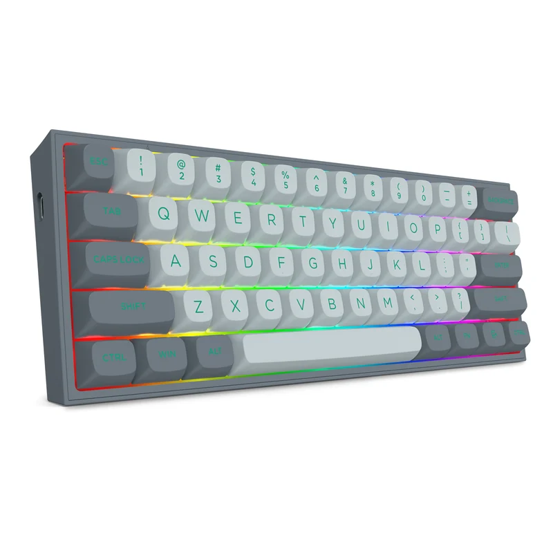 Redragon Fizz RGB Wired Mechanical Gaming Keyboard - Dust Proof Red Switch (Gradient Grey) (K617GG-RGB)