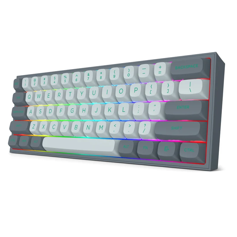 Redragon Fizz RGB Wired Mechanical Gaming Keyboard - Dust Proof Red Switch (Gradient Grey) (K617GG-RGB)