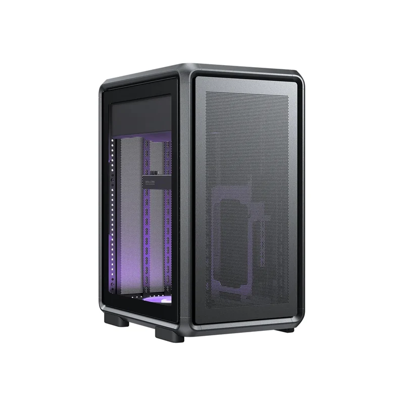 Cooler Master MasterFrame 400 Mesh Mid-Tower Premium Open-Frame Micro-ATX Case (Black, Silver)